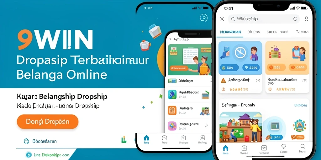 Antarmuka aplikasi 9WIN yang ramah pengguna untuk dropship.