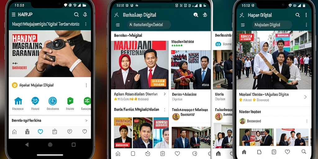 Tampilan antarmuka pengguna HARAPJP yang modern dan interaktif.