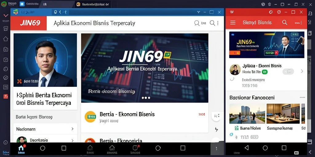 Tampilan antarmuka JIN69 yang informatif dan menarik.