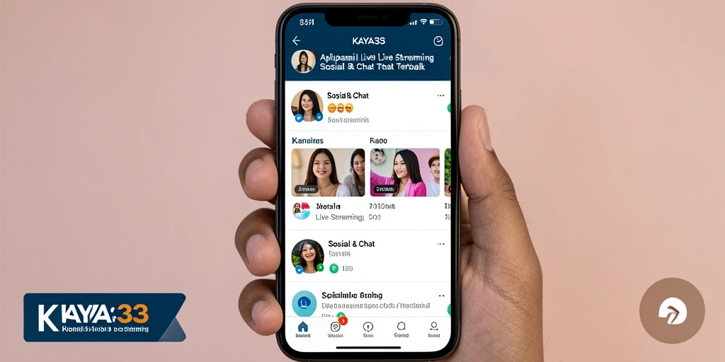 Antarmuka KAYA33 saat sesi Live Streaming yang interaktif dan menyenangkan.