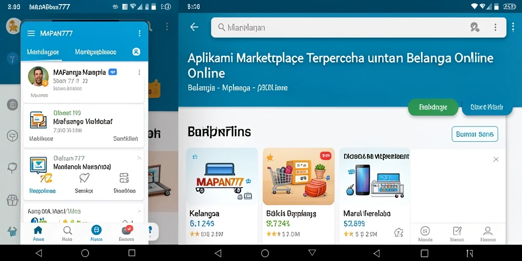 Antarmuka aplikasi MAPAN777 yang ramah pengguna dan menarik.